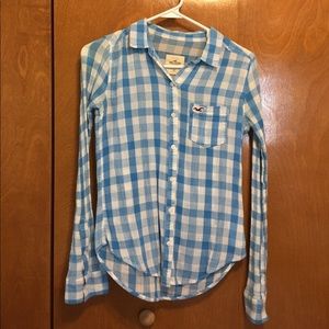 Hollister plaid long sleeve shirt